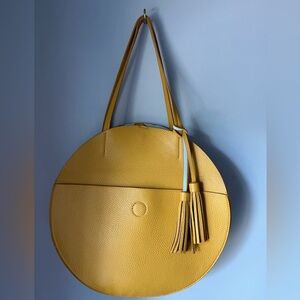 Anthropologie Remi/Reid yellow circle bag